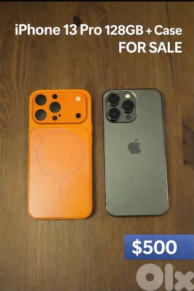iPhone 13 Pro excellent condition 128gb with a cover