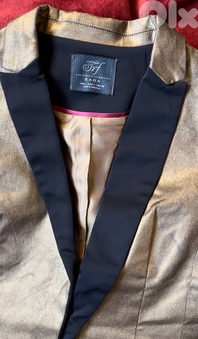 ZARA GOLD BLAZER NEW IN TAG