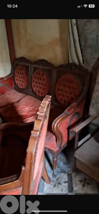 طقم صالون مستعمل بس بدو تنضيف