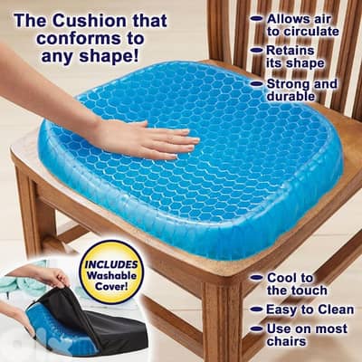 Egg Sitter Seat Cushion, Back Relief Polymer Pad for Car & Office