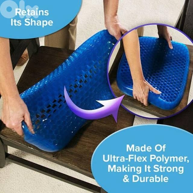 Egg Sitter Seat Cushion, Back Relief Polymer Pad for Car & Office 5