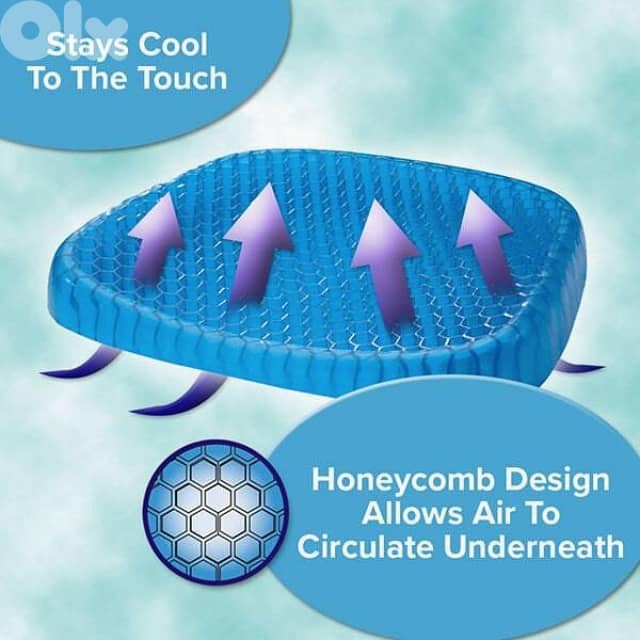 Egg Sitter Seat Cushion, Back Relief Polymer Pad for Car & Office 6