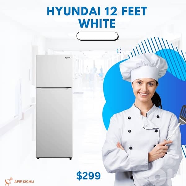 Campomatic Hyundai 12 Feet White-Stainless كفالة شركة 1