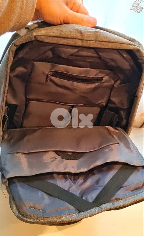 15.6" Laptop Waterproof Backpack With USB Charging Port 6