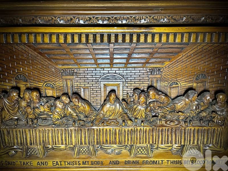 1960s - 3D Vintage Handcarved Wood Wall Panel 1