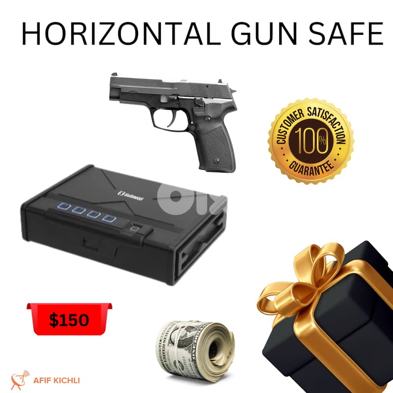 Pistol Safe Box with Fingerprint 1