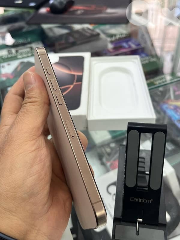 iphone 16 pro max 256gb Desert battery 97% apple warranty ktir ndif 5