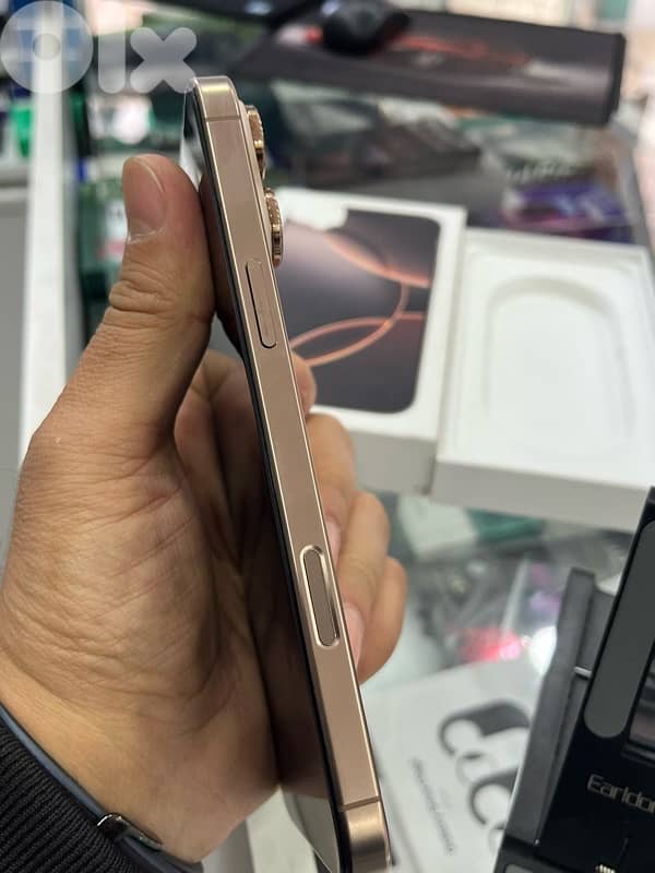 iphone 16 pro max 256gb Desert battery 97% apple warranty ktir ndif 6