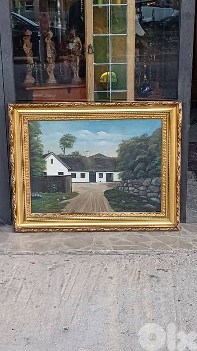 لوحة رسم زيتي اوروبية