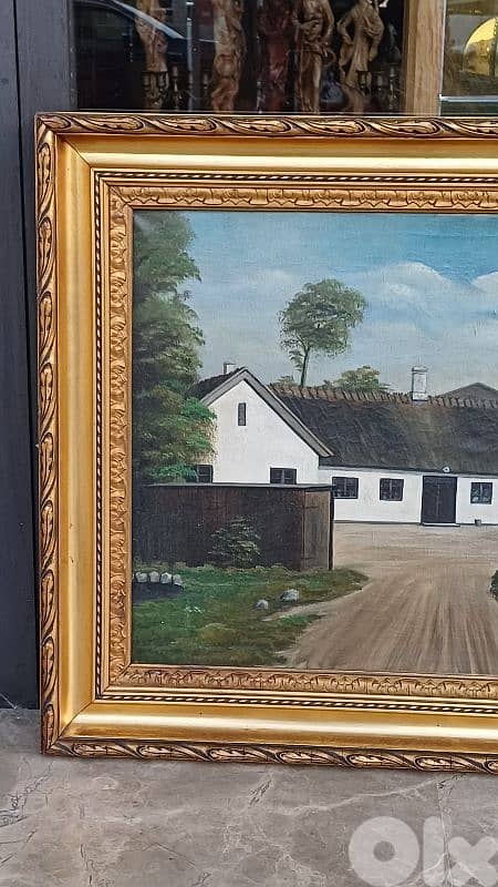 لوحة رسم زيتي اوروبية 6