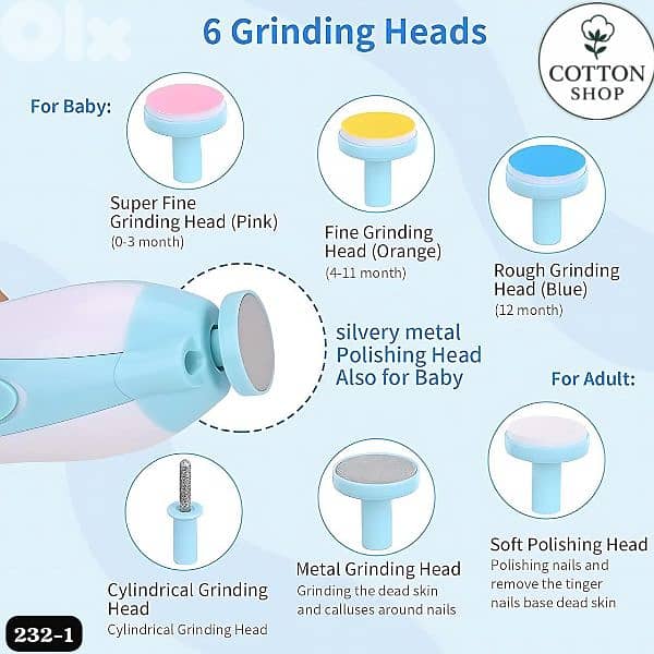 Electric Baby Nail Trimmer For Newborns 2