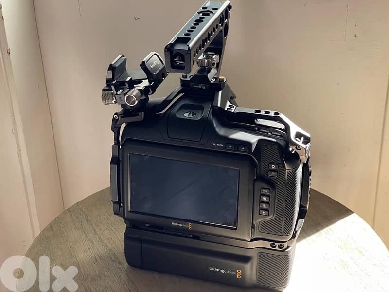 Blackmagic 6K Pro EF mount. Fully rigged + Tarmac camera bag 3