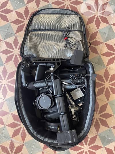 Blackmagic 6K Pro EF mount. Fully rigged + Tarmac camera bag