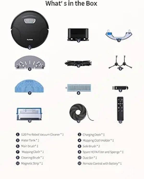 HONITURE Robot Vacuum and Mop Combo 3