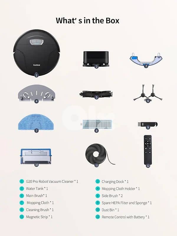 HONITURE Robot Vacuum and Mop Combo 8