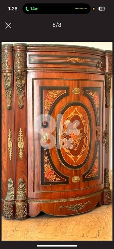 2 side comodes for salon like new 6