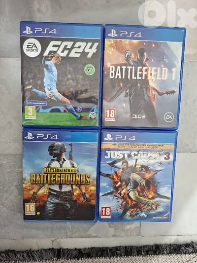 Ps4 games used like new