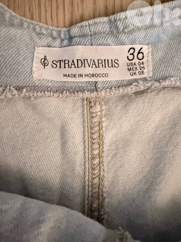 light blue stradivarius denim jumpsuit 1