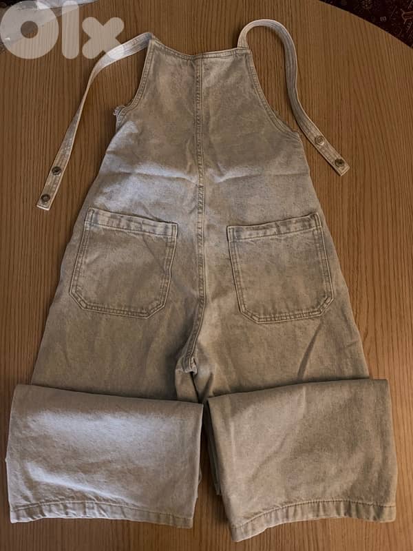 light blue stradivarius denim jumpsuit 2