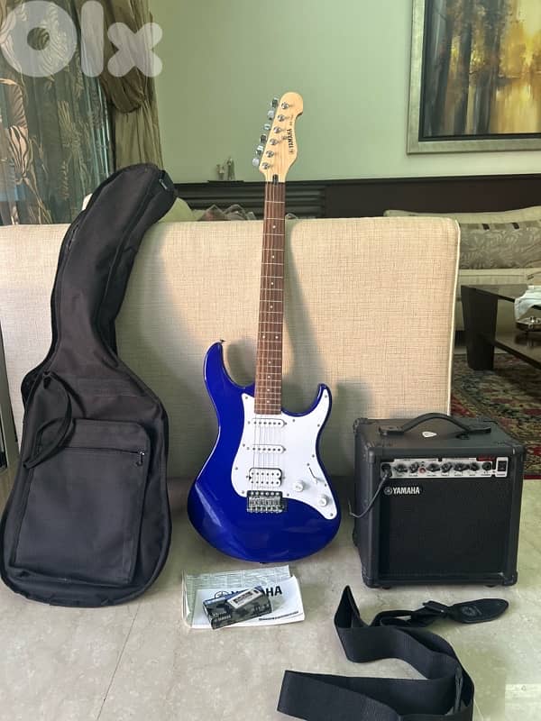 Blue Electric Guitar Yamaha  EG112C (Brand New) 10