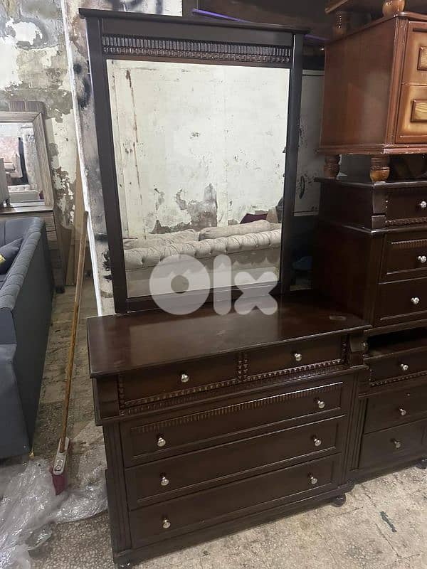 اوضة نوم خشب زان ولاتي ملبسة قشر 2