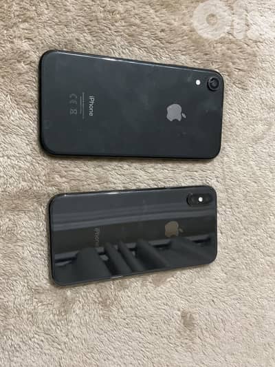 Iphone X 64GB & Iphone XR 128GB (with screen protectors on)
