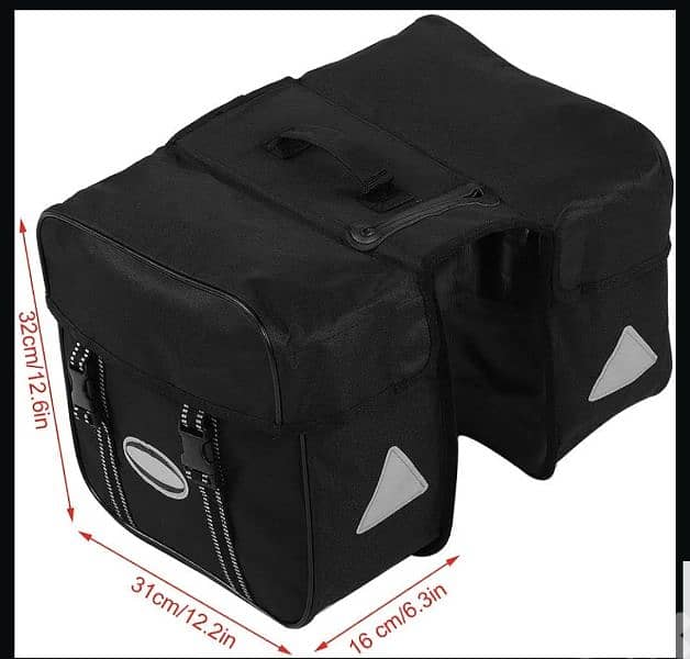 Bike Panniers, 28L Waterproof Double Saddle Reflective/4$ delivery 3