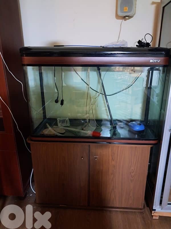 aquarium for the fish, big size with cupoard and filters 1