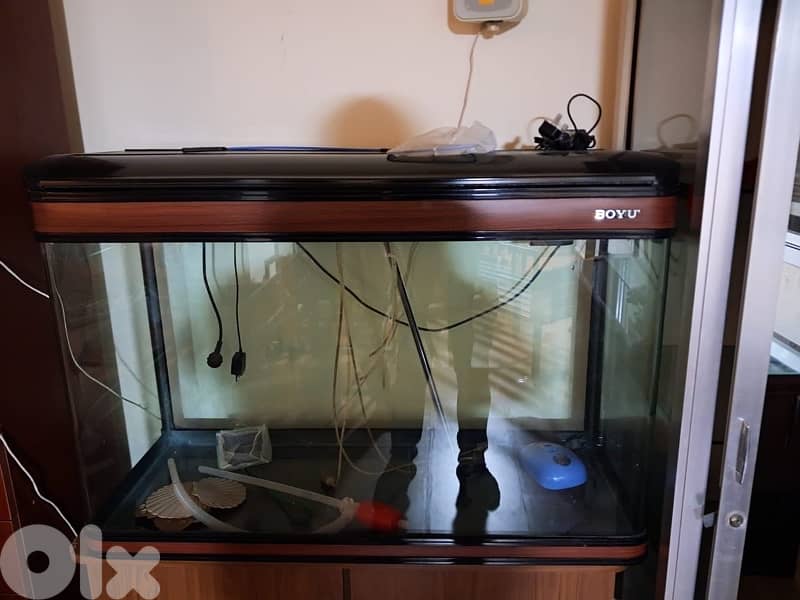 aquarium for the fish, big size with cupoard and filters 3