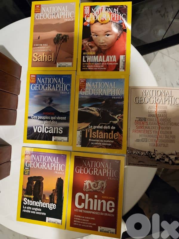 national geographic magazines,48 magazine,2007,avec 8 proteges en cuir 2