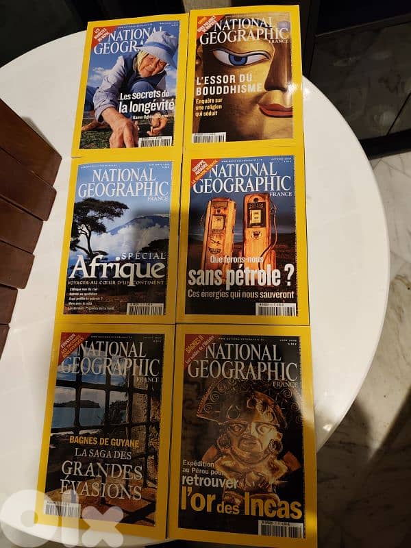 national geographic magazines,48 magazine,2007,avec 8 proteges en cuir 5