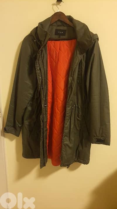 Hooded Coat - Green | VILA uk