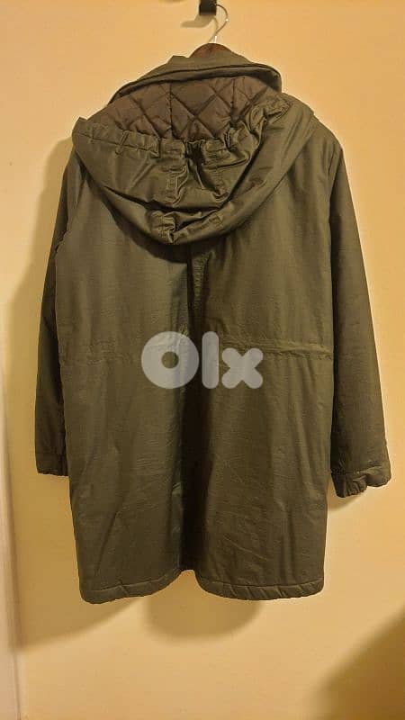 Hooded Coat - Green | VILA uk 1