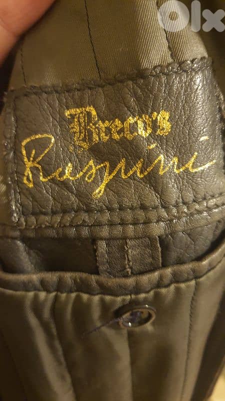 Genuine Leather Long Trench Coat 4