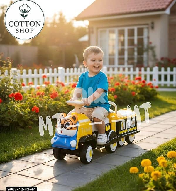 Two Seater Remote Controlled Kids' 6V Electric Train 1