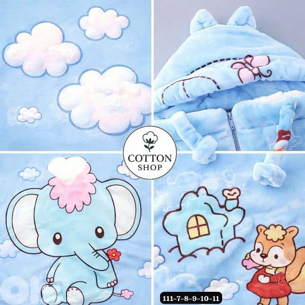 Double-Layered Thick Faux Fur Baby Blanket 2