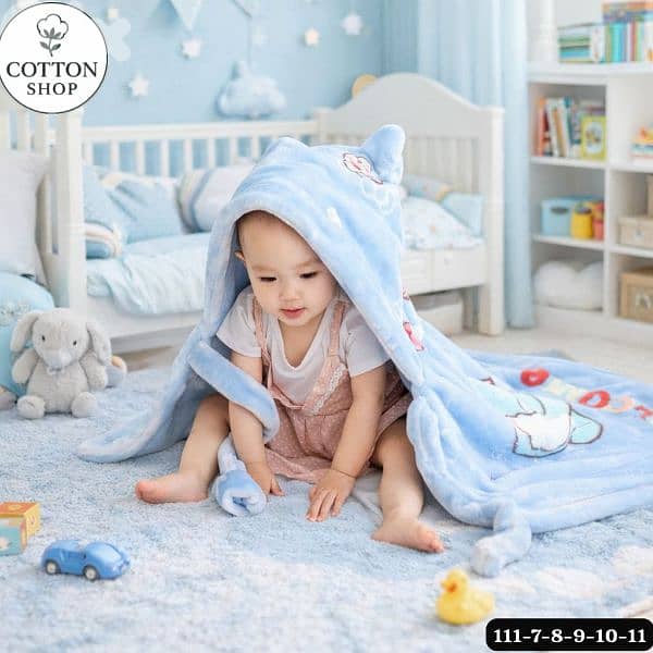 Double-Layered Thick Faux Fur Baby Blanket 3