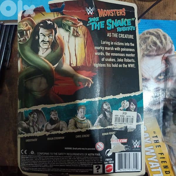 WWE Monsters Jake “The Snake” Action Figure Mattel Sealed Collectible 1