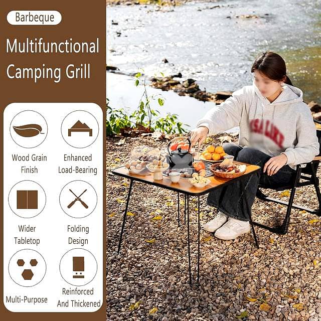 Stainless Steel 3-in-1 Grill & Fire Pit – Convertible Table System 1