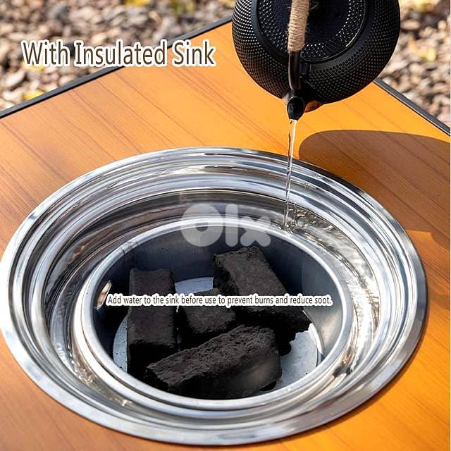 Stainless Steel 3-in-1 Grill & Fire Pit – Convertible Table System 4