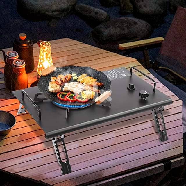 4000W High-Output Field Stove – Stainless & Cast Iron, Quick Ignition 4