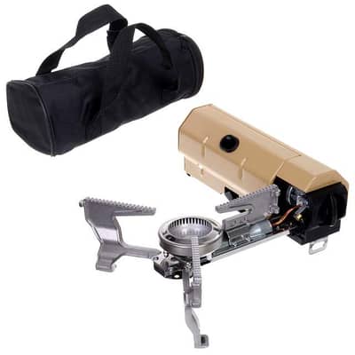 2600W Kinetic Folding Stove: Stainless & Copper Alloy (Khaki Tactical)