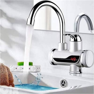 3000W Instant Hot Water Tap: LED Temperature Display & 360° Swivel Arm