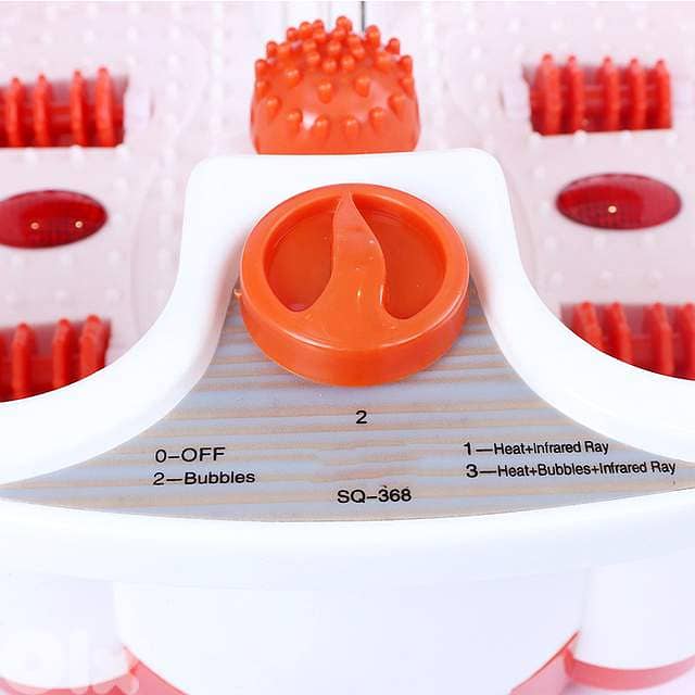 Electric Foot Spa Massager – Heated Soak w/ Infrared Rollers & Bubbles 2