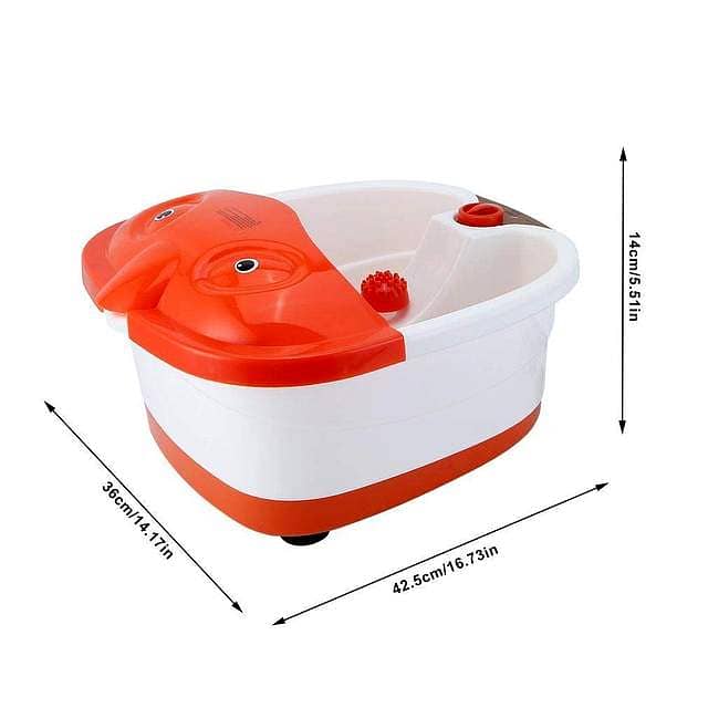 Electric Foot Spa Massager – Heated Soak w/ Infrared Rollers & Bubbles 6