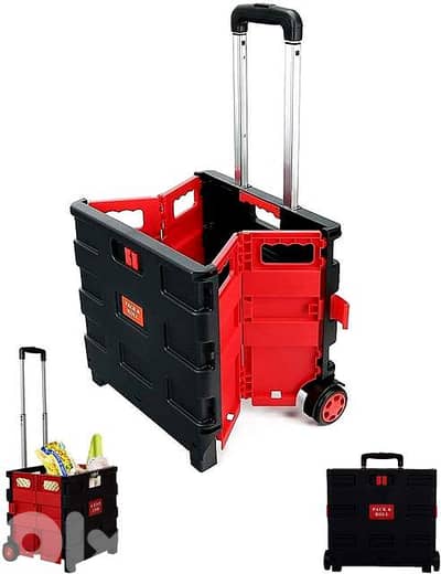 Rubik Collapsible Rolling Crate – 25kg Capacity, Fold‑Flat Cart