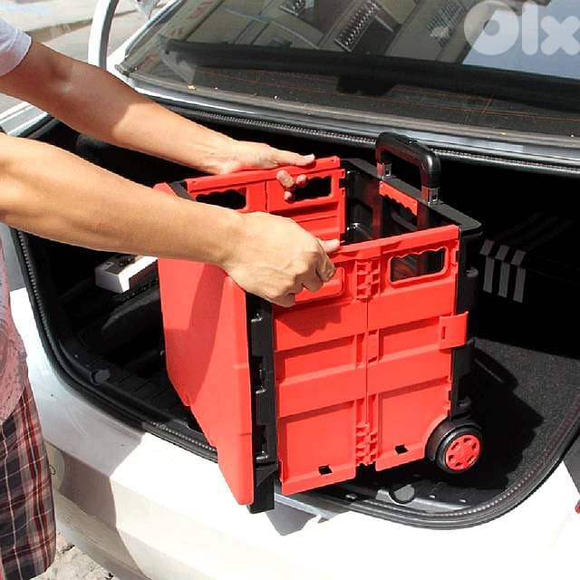 Rubik Collapsible Rolling Crate – 25kg Capacity, Fold‑Flat Cart 3