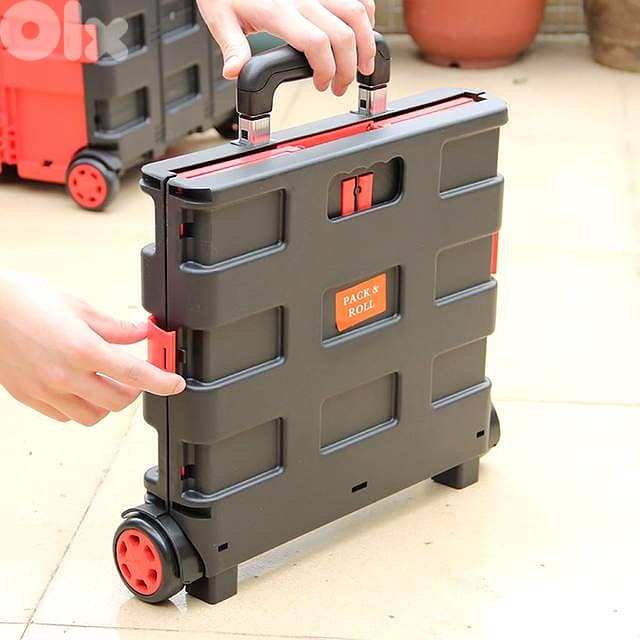 Rubik Collapsible Rolling Crate – 25kg Capacity, Fold‑Flat Cart 4
