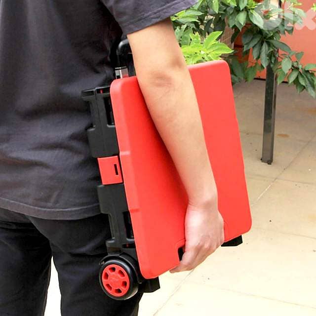 Rubik Collapsible Rolling Crate – 25kg Capacity, Fold‑Flat Cart 5