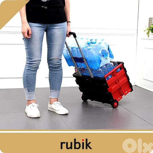 Rubik Collapsible Rolling Crate – 25kg Capacity, Fold‑Flat Cart 6